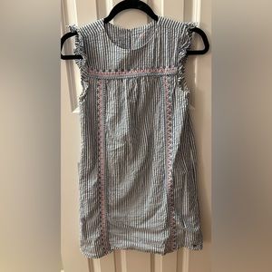 Vineyard Vines Blue, White, and Pink Girls striped dress